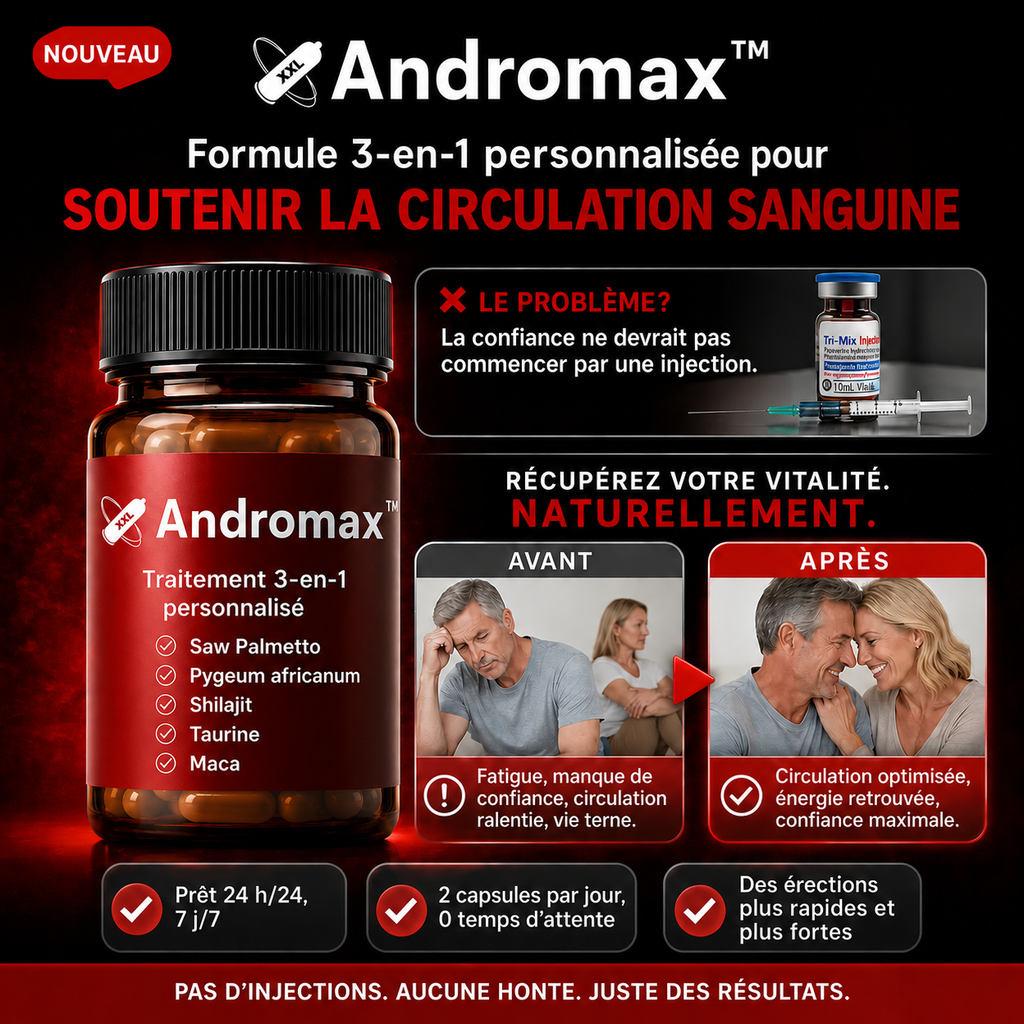 Andromax™ Gélule Virilité Instantanée